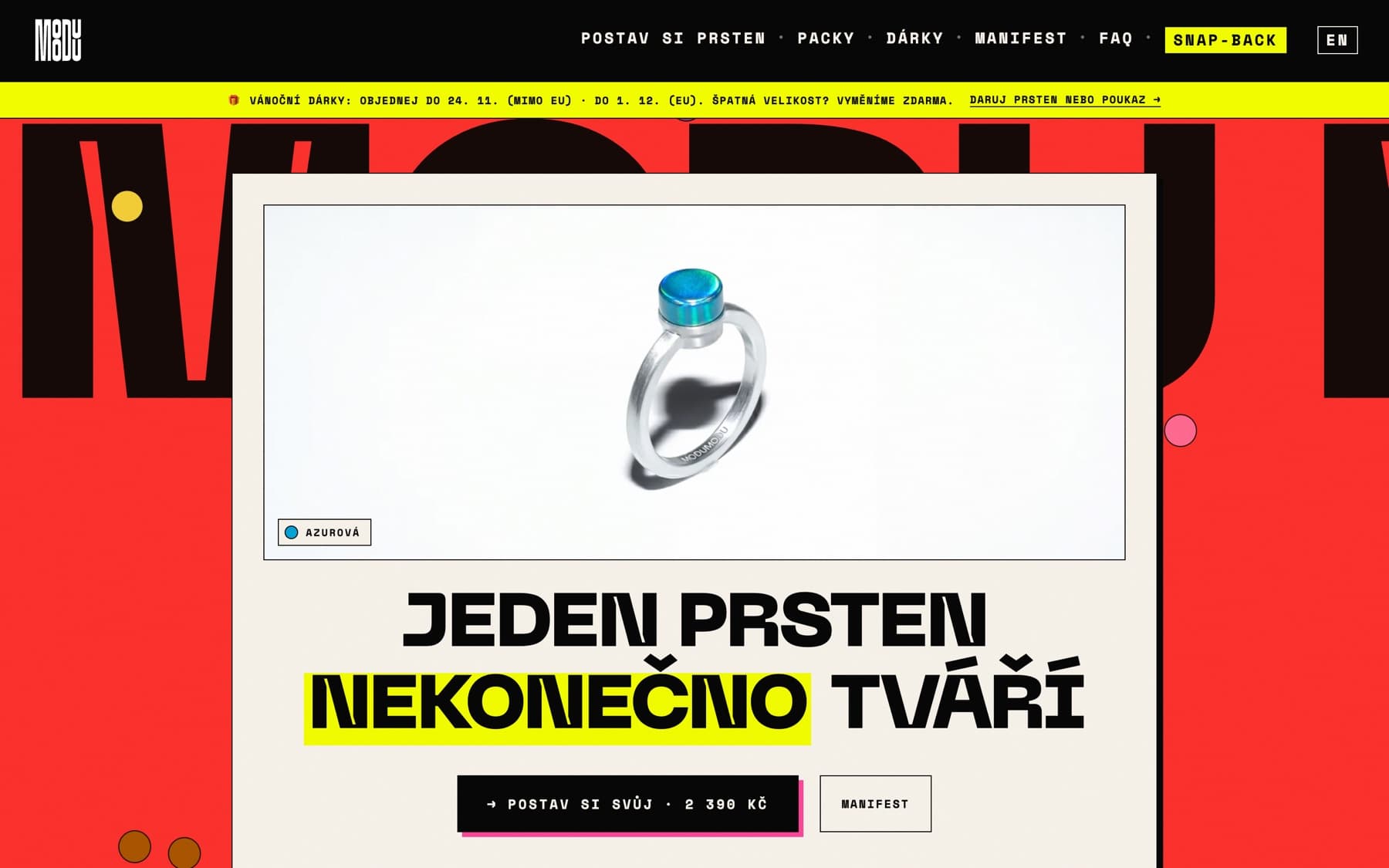 MODU MODU – náhled webu